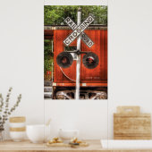 Zug - Bahnübergang Poster (Küche)