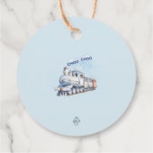 Zug Birthday Circle Runde Tag Chugga Chugga Geschenkanhänger (Rückseite)