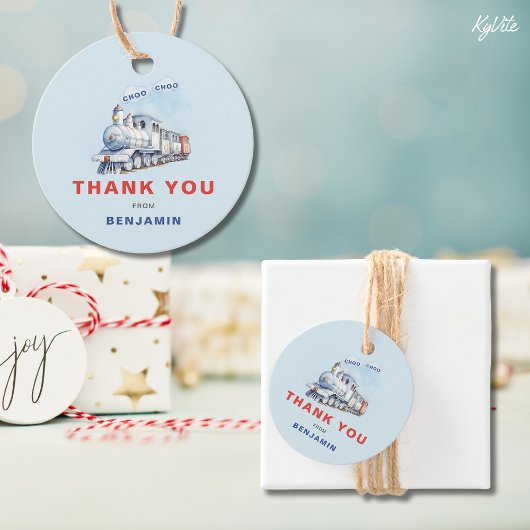 Zug Birthday Circle Runde Tag Chugga Chugga Geschenkanhänger