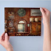 Zug - Büro - Fenster der Karteninhaber Flyer (Hand)