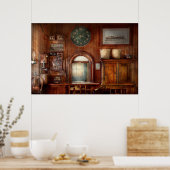 Zug - Büro - Fenster der Karteninhaber Poster (Küche)