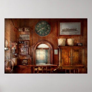 Zug - Büro - Fenster der Karteninhaber Poster