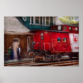 Zug - Caboose - Ende der Strecke Poster
