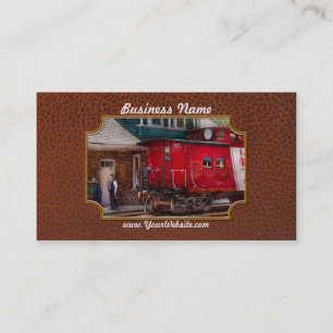 Zug - Caboose - Ende der Strecke Visitenkarte