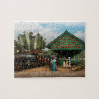 Zug - Catskill, NY - Gewartet für Abfahrt 1902 Puzzle