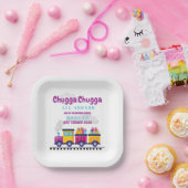 Zug Chugga Choo Cartoon jedes Lebensalter Pappteller (Party)