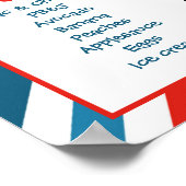 Zug Chugga Chugga 1. Geburtstag Party Meilenstein Poster (Ecke)