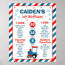 Zug Chugga Chugga 1. Geburtstag Party Meilenstein