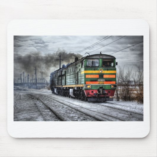 Zug-Dampf-Eisenbahn Steampunk Motor-Schicksal Mousepad (Vorne)