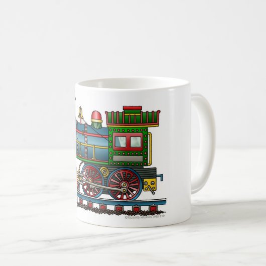 Zug-Dampf-Motor Choo Choo Kaffeetasse (VorderseiteRechts)