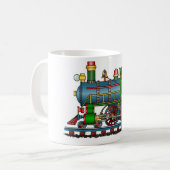 Zug-Dampf-Motor Choo Choo Kaffeetasse (Vorderseite Links)