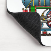 Zug-Dampf-Motor Choo Choo Mausunterlage Mousepad (Ecke)