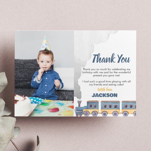 Zug dank Karte Choo Zug