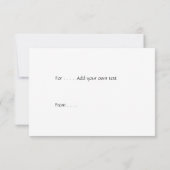 Zug Danke Karte (Rückseite)