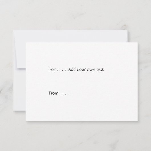 Zug Danke Karte (Rückseite)