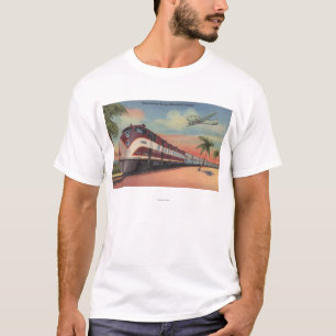 Zug, der durch Florida glättet T-Shirt