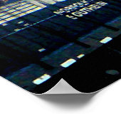 Zug, der von zwei Lokomotiven Roanoke VA gezogen w Poster (Ecke)