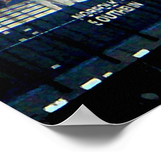 Zug, der von zwei Lokomotiven Roanoke VA gezogen w Poster (Ecke)