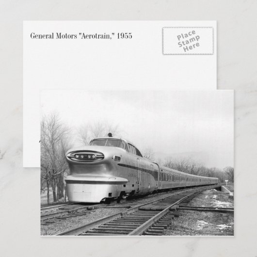 Zug der Zukunft! Postkarte (Vorne/Hinten)