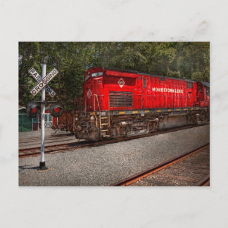 Zug - Diesel - Morristown Erie Postkarte