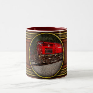 Zug - Diesel - Morristown Erie Zweifarbige Tasse