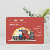 Zug Einladung (Stehend Vorderseite)