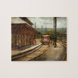 Zug - Einsteigen in die Scranton Straßenbahn Puzzle