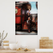 Zug - Empfang eines Telegrams Poster (Küche)