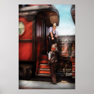 Zug - Empfangen eines Telegramms Poster