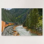 Zug entlang des Animas River, Colorado Puzzle (Horizontal)