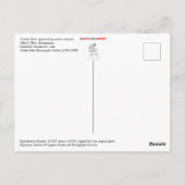 Zug entlang des LKW-Flusses Postkarte (Rückseite)