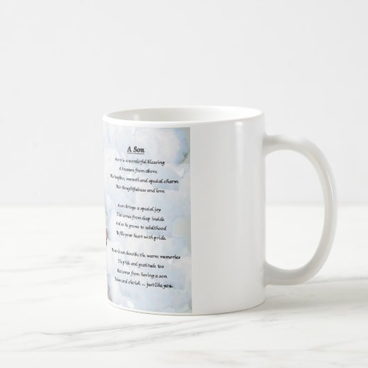 Zug-Entwurf - Sohngedicht Tasse (Rechts)