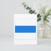 Zug-Flagge Postkarte (Stehend Vorderseite)