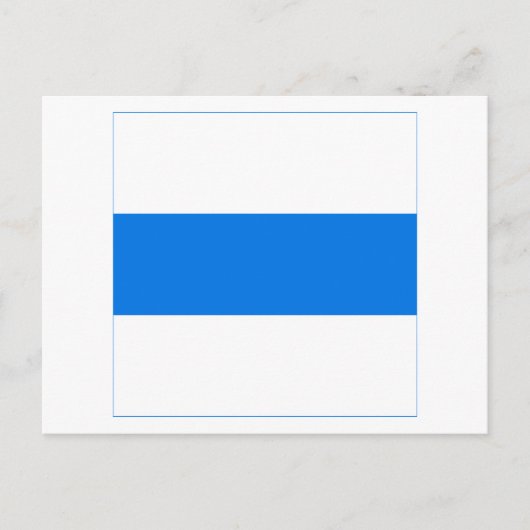 Zug-Flagge Postkarte (Vorderseite)