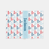 Zug-Fleece-Decke Fleecedecke (Vorderseite (Horizontal))