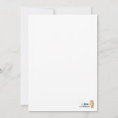 Zug & Flugzeug 12x18 niedlich Baby Dusche Einladun Einladung (Rückseite)