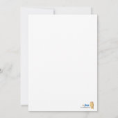 Zug & Flugzeug 12x18 niedliche Kinderdusche Einlad Einladung (Rückseite)