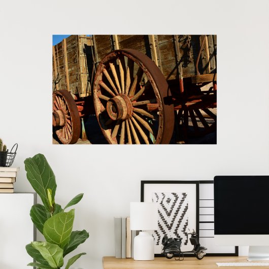 Zug für antike Maultiere Poster (Heimbüro)