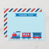 Zug Geburtstag Danke Note Card Postkarte (Vorne/Hinten)