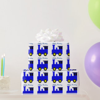Zug Geburtstag Geschenkpapier