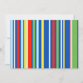 Zug-Geburtstags-Party Einladung (Rückseite)