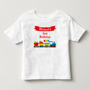 Zug-Geburtstags-T-Shirt Kleinkind T-shirt