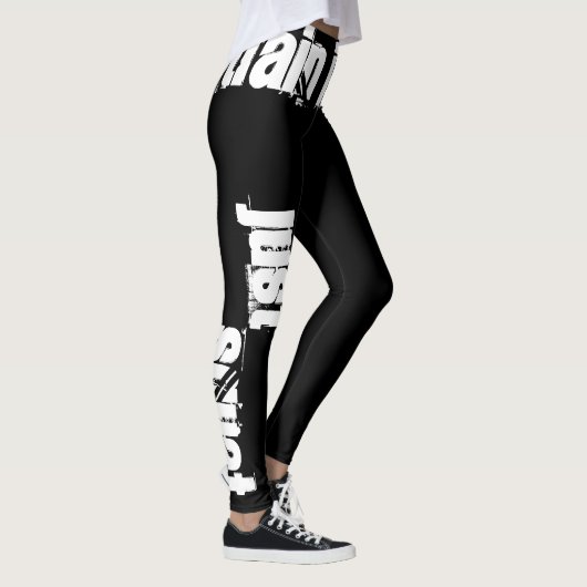 ZUG-GEISTESKRANKE GERADE UNTERSETZTE LEGGINGS (Rechts)