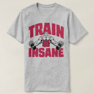 Zug geisteskrankes Bodybulding Fitness Powerlifing T-Shirt