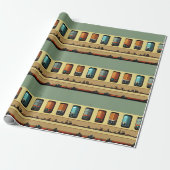 Zug Geschenkpapier (Ungerollt)