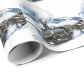 Zug Geschenkpapier (Rolleneckpunkt)