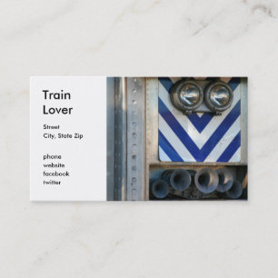 Zug-Gesicht Visitenkarte