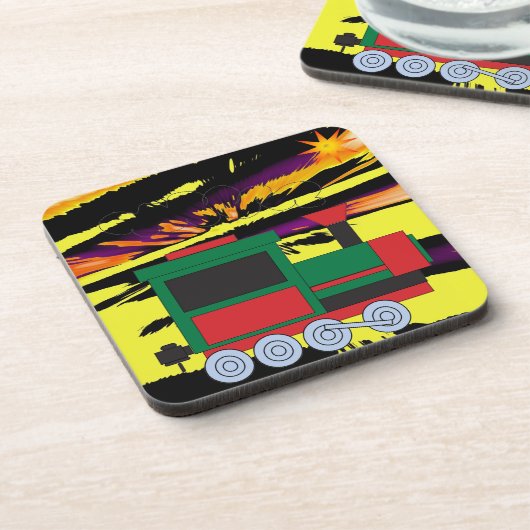 Zug Getränkeuntersetzer (Linke Seite)