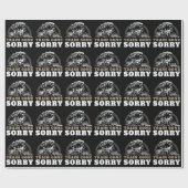 Zug Gone Sorry Wrapping Paper Geschenkpapier (Flach)