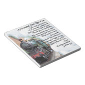 Zug - Großes Gedicht Notizblock (angewinkelt)